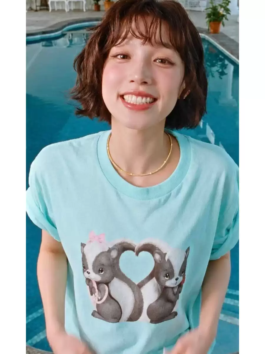 Юци I-DLE | Футболка голубая S-3XL (CLO-IDLE-TEE-YUQI-7)