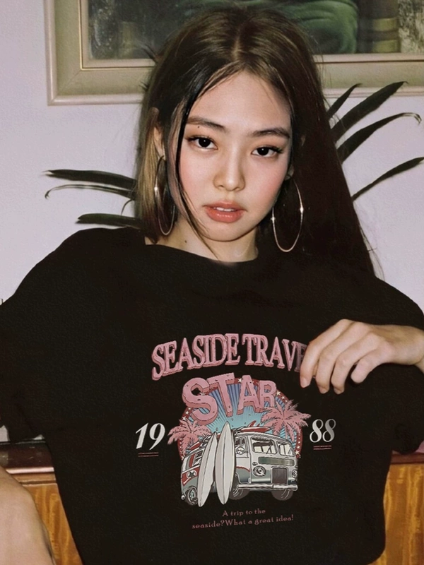 Дженни, Розэ BLACKPINK | Футболка S-4XL (CLO-BP-TEE-JENNIE-ROSE)