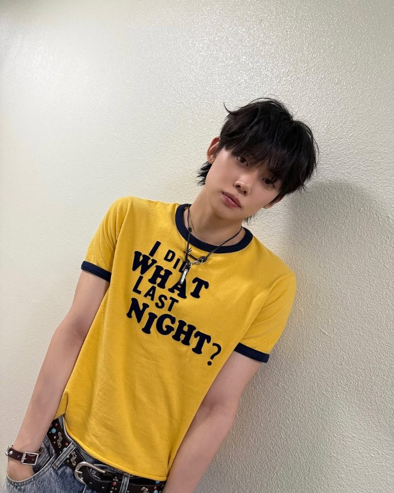 Ёнджун TXT | Футболка I DID WHAT LAST NIGHT? | S-XL (CLO-TX-TSH-YEON)