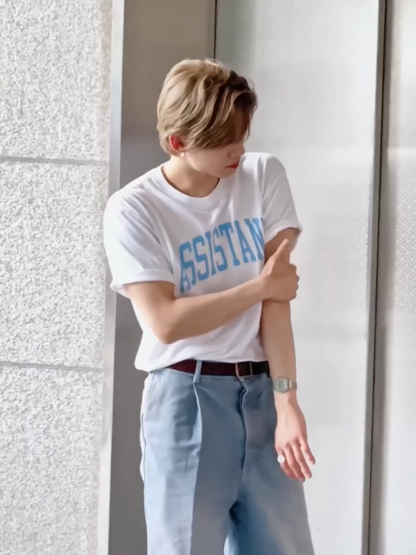 Ёнджун TXT | Футболка белая с надписью S-4XL (CLO-TXT-TEE-YEONJUN-3)