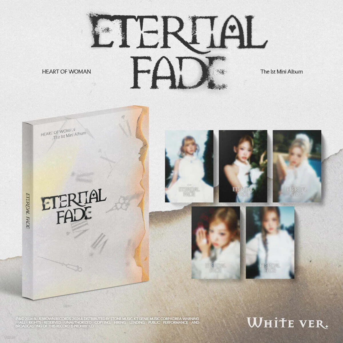 HEART OF WOMAN ETERNAL FADE Альбом | WHITE Ver Официальный K-pop альбом | до 01.11.2026 (A/HOW/EF/WHI/PRE)