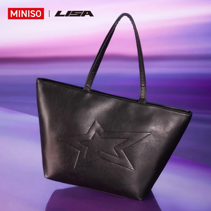 LISA BLACKPINK ALTEREGO х MINISO Сумка-тоут | Официальный K-pop мерч | до солд-аута (M/BP/AE/MINISO/TOTE)