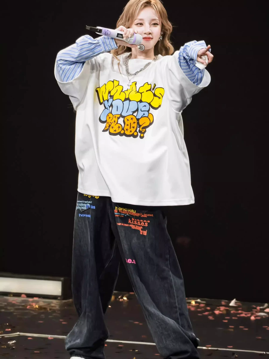 Юци I-DLE | Джинсы S-2XL (CLO-IDLE-JEANS-YUQI)