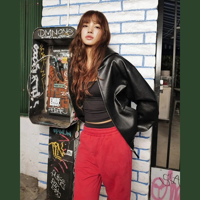 LISA BLACKPINK LLOUD Кожаная куртка | Официальный K-pop мерч | до солд-аута (M/A/BP/LL-LEATHER)
