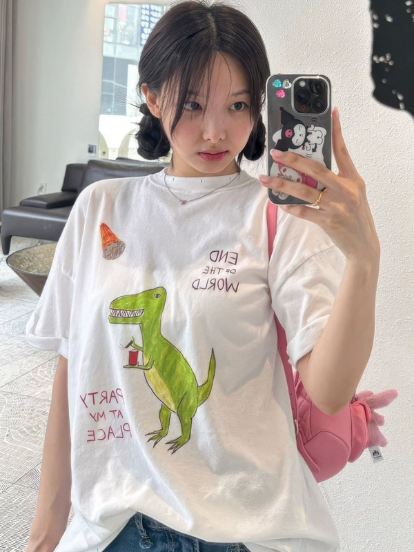 Наён TWICE | Футболка белая S-4XL (CLO-TW-TEE-NAYEON-3)