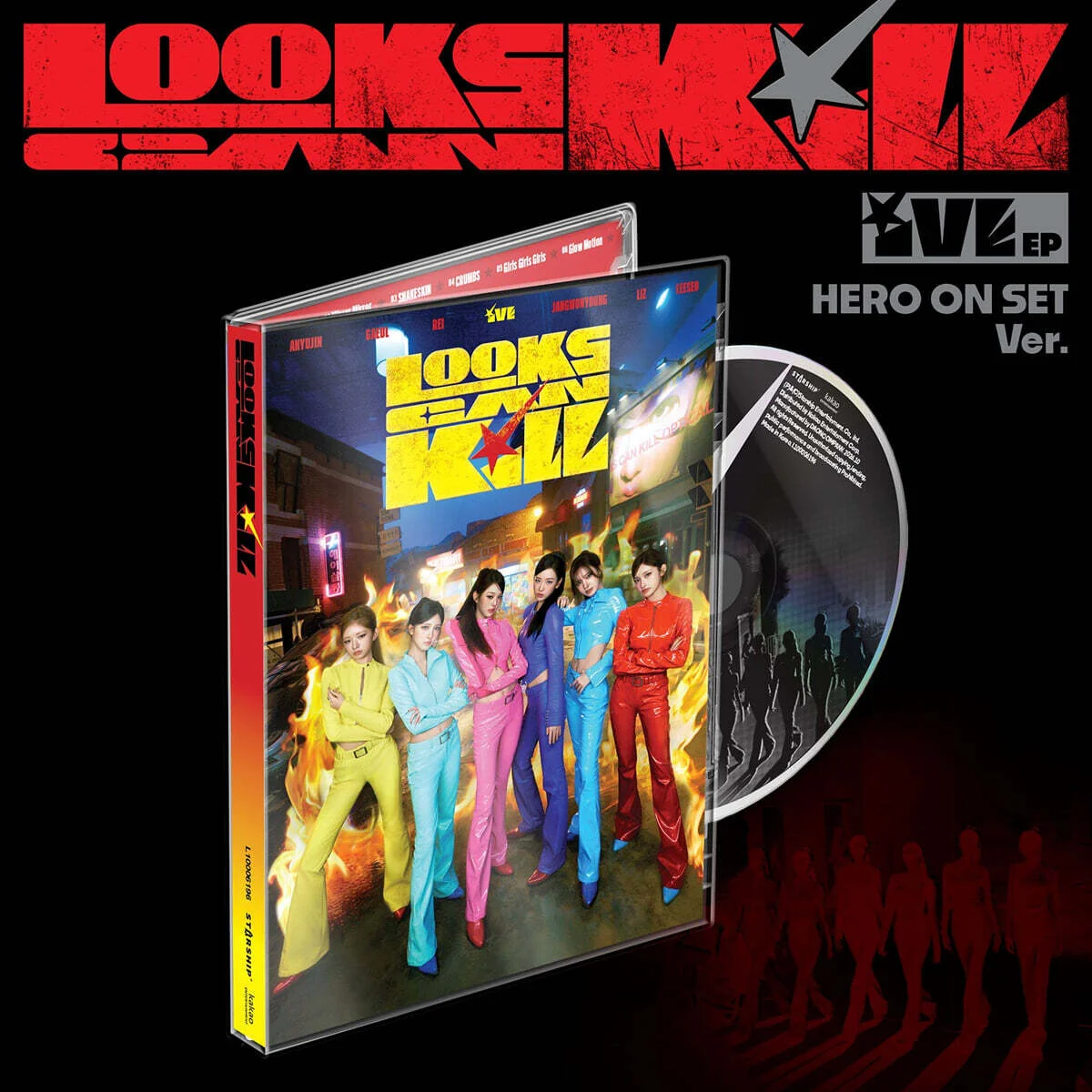 IVE LOOKS CAN KILL Альбом | HERO ON SET Ver Официальный K-pop альбом (A/IV/LCK/HOS)