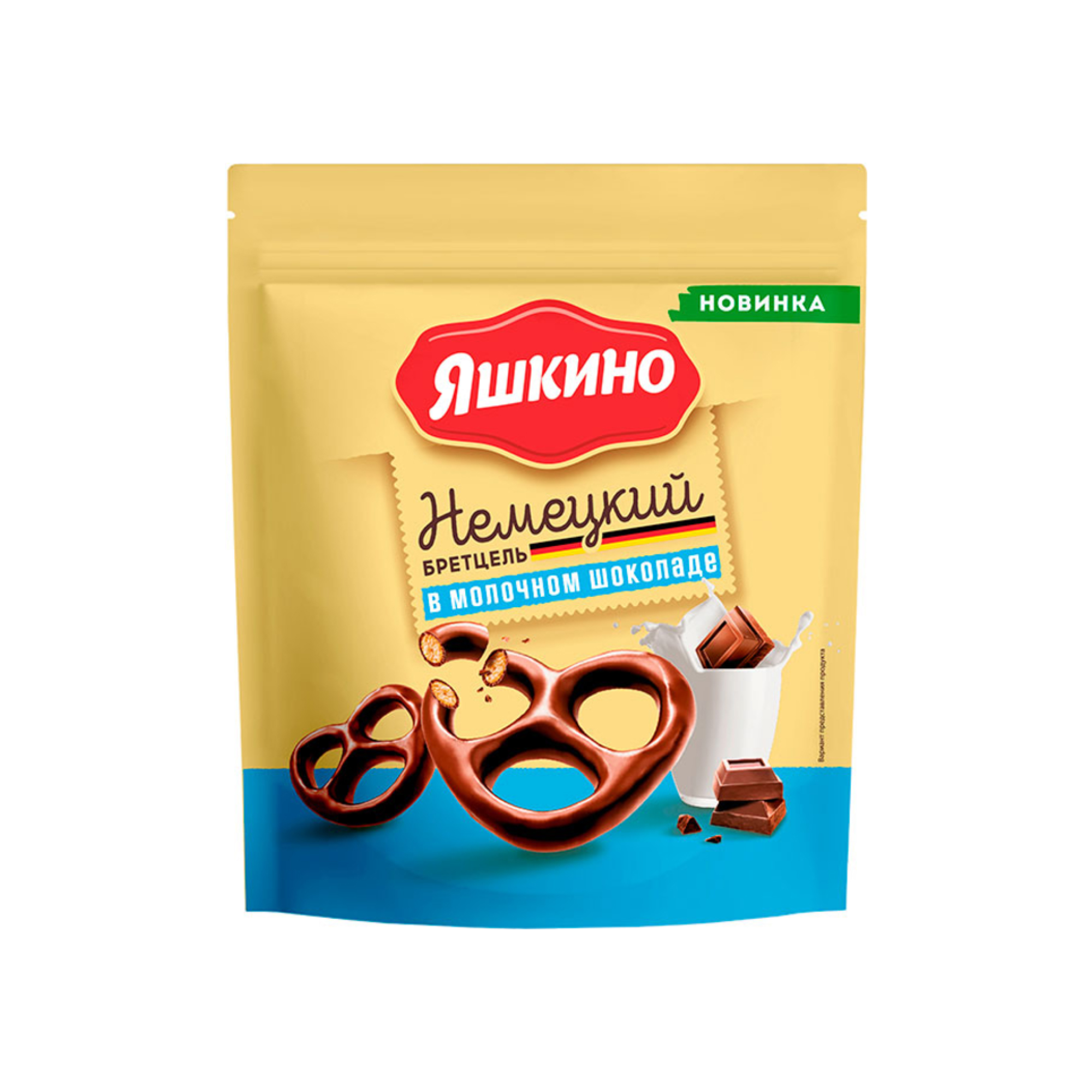 Крендельки Немецкий бретцель Яшкино в молочном шоколаде, 90 г