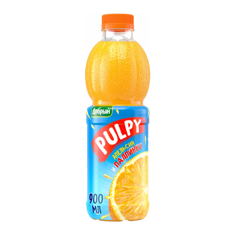 Pulpy Добрый Апельсин с мякотью, 0.9 л