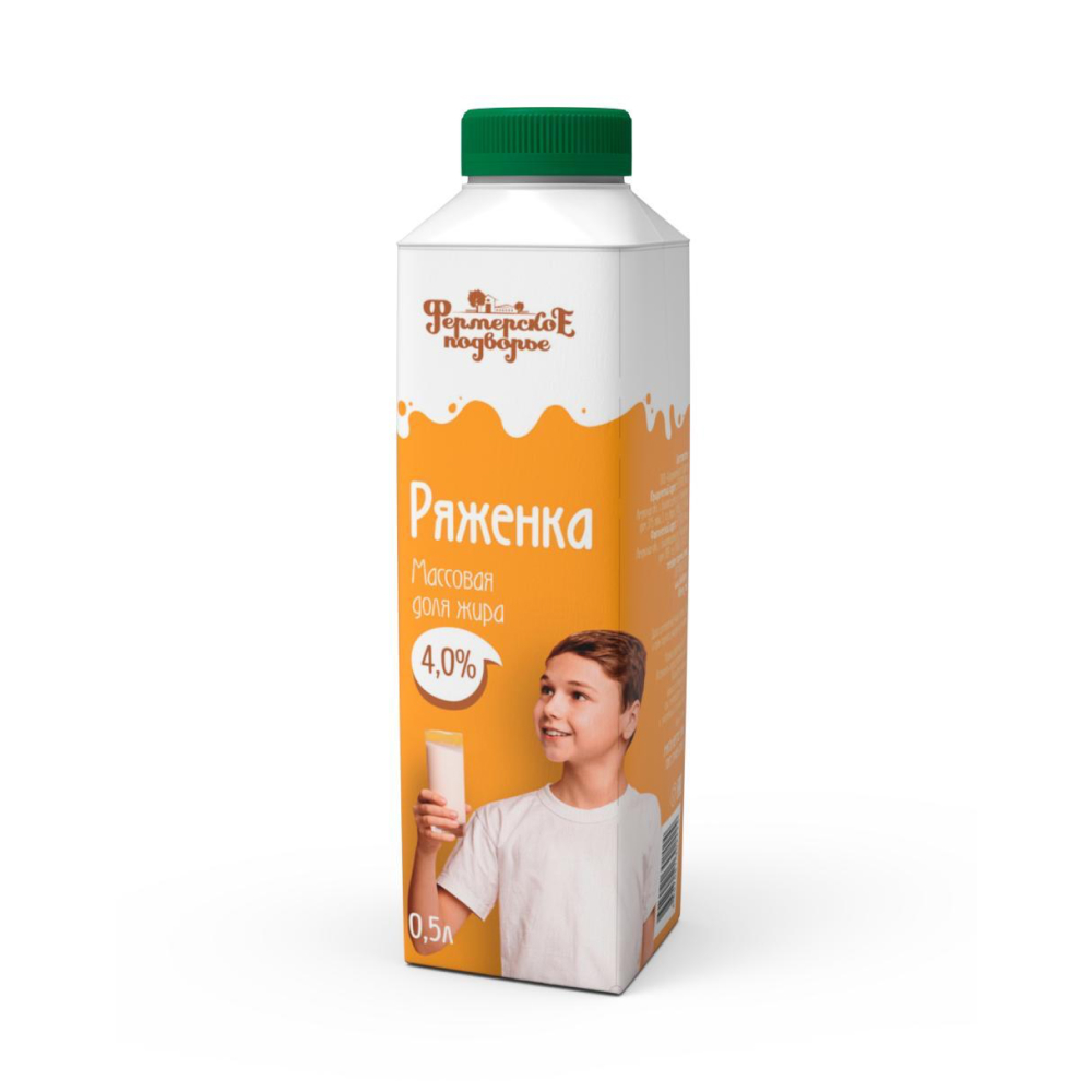 Ряженка Фермерское подворье 4%, 500 г