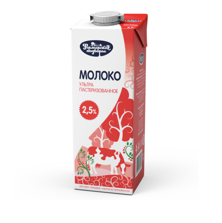 Молоко Фермерское подворье 2,5% 1л