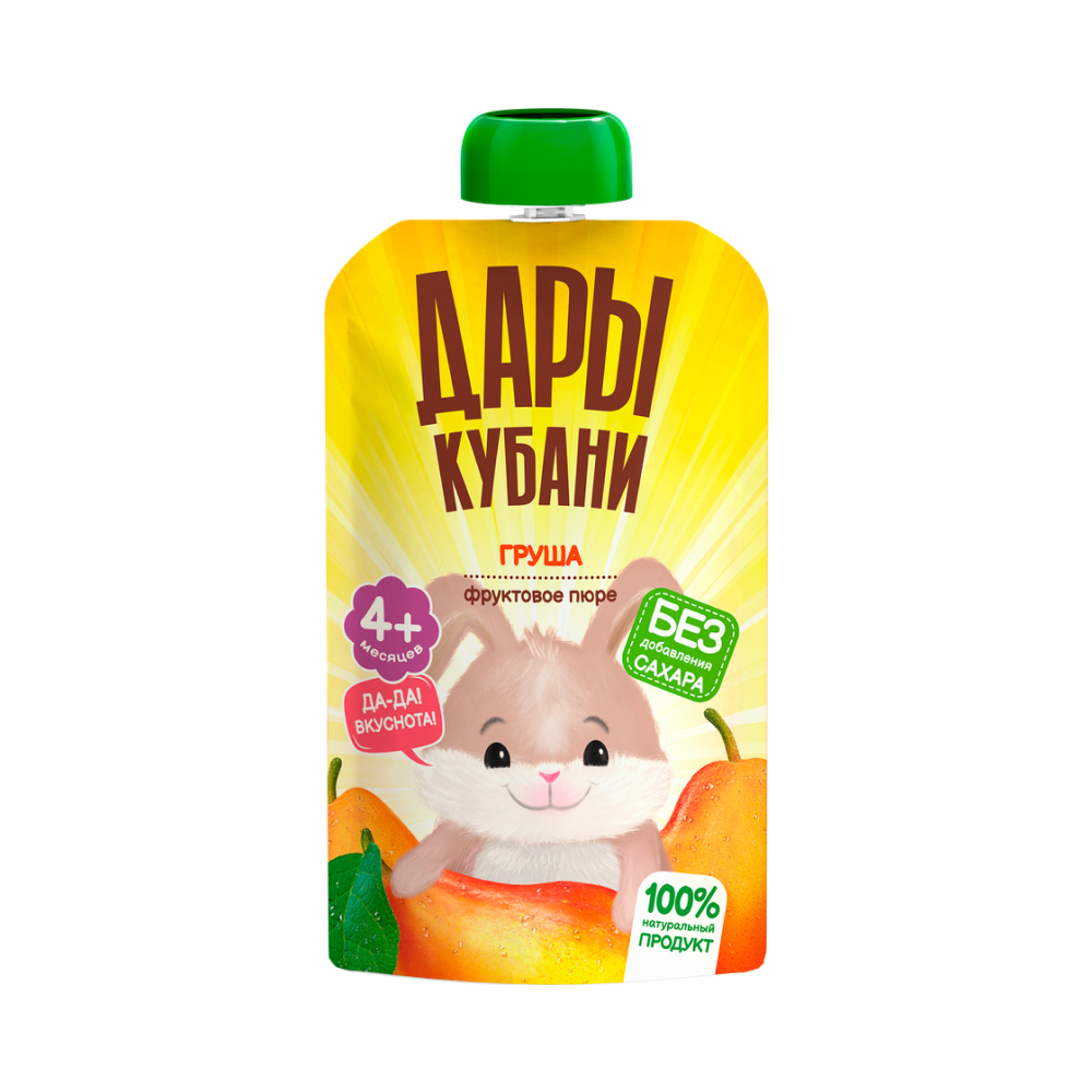 Пюре фруктовое Дары Кубани Груша, 90 г