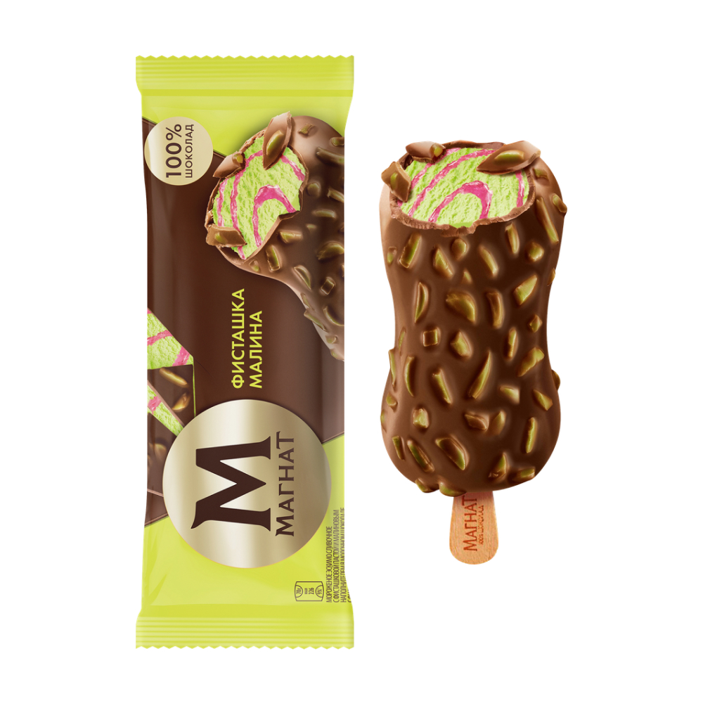 Мороженое Магнат Фисташка малина, 70 г