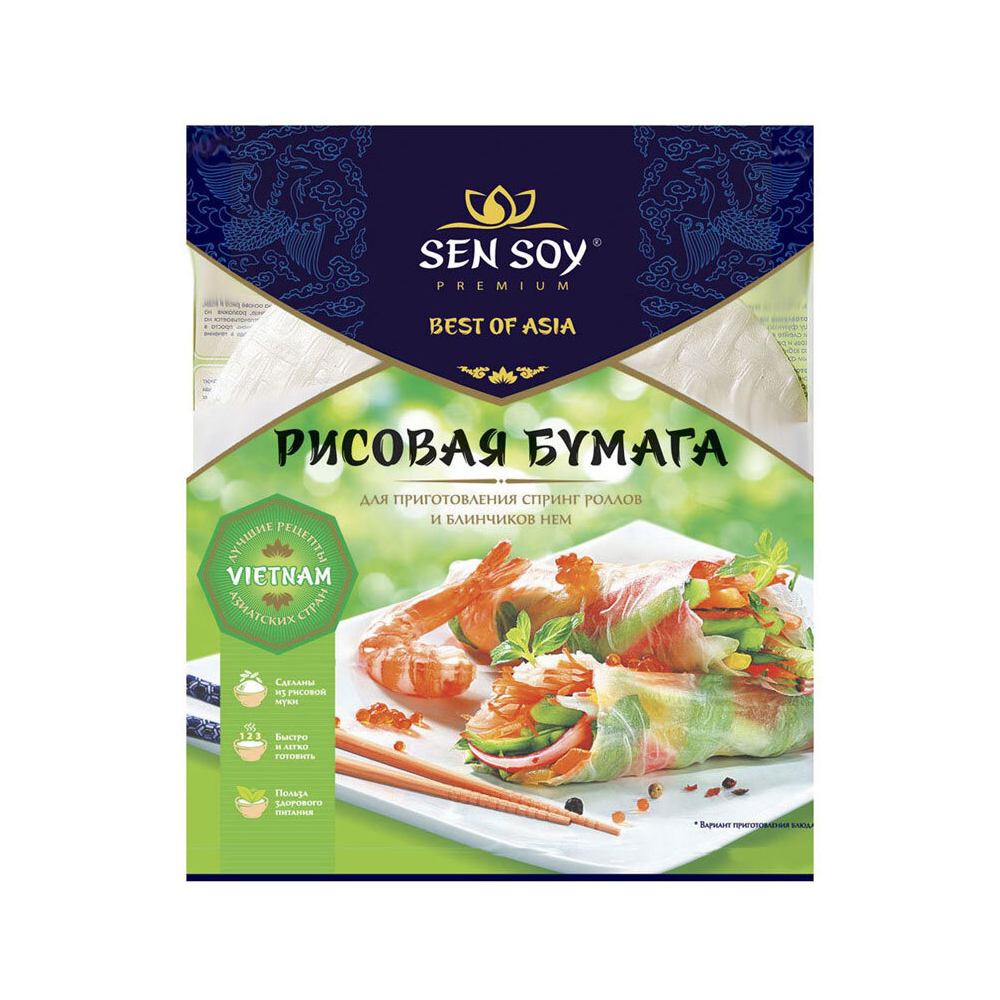 Бумага рисовая Sen Soy Премиум Крупная, 100 г