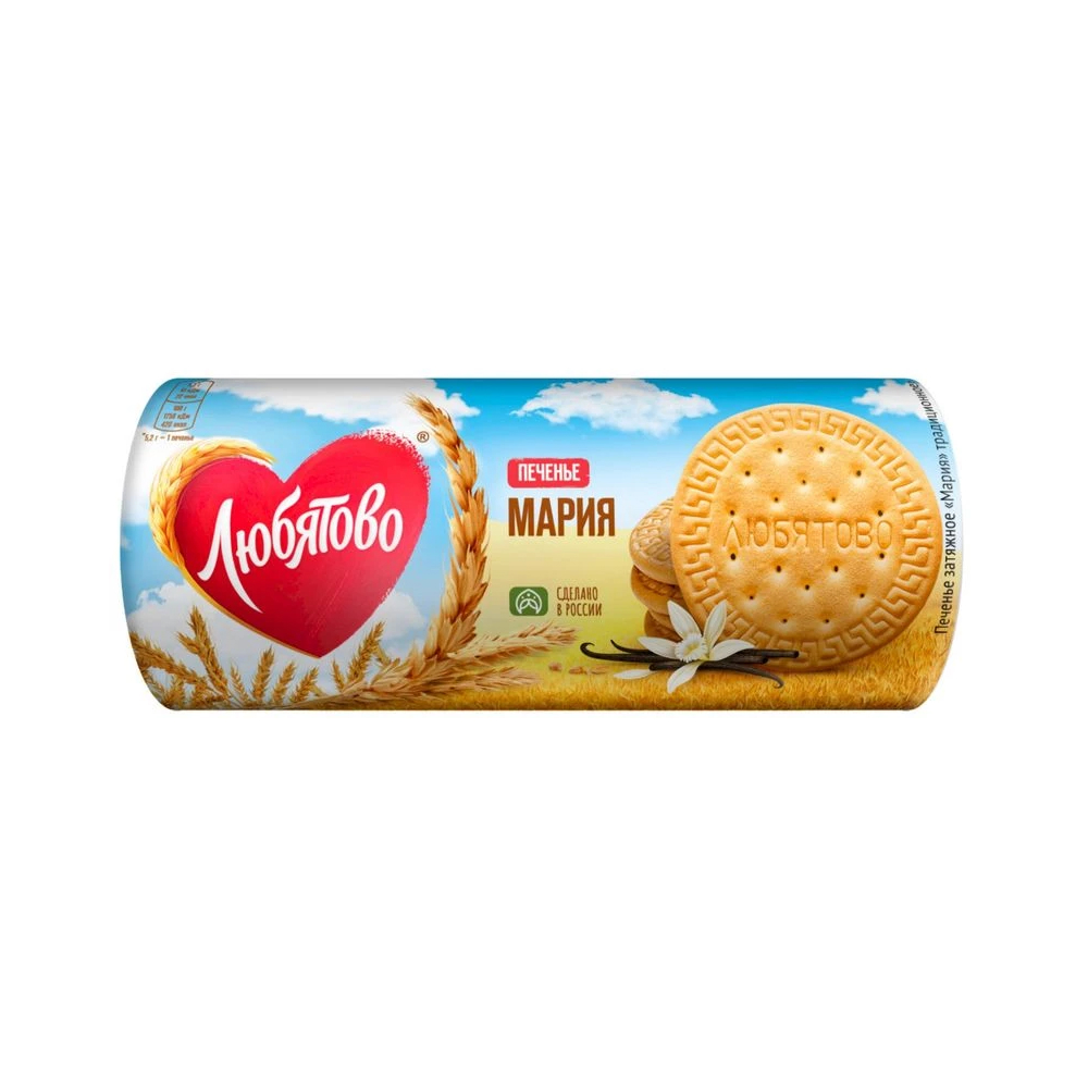 Печенье Любятово затяжное Мария традиционное, 156 г