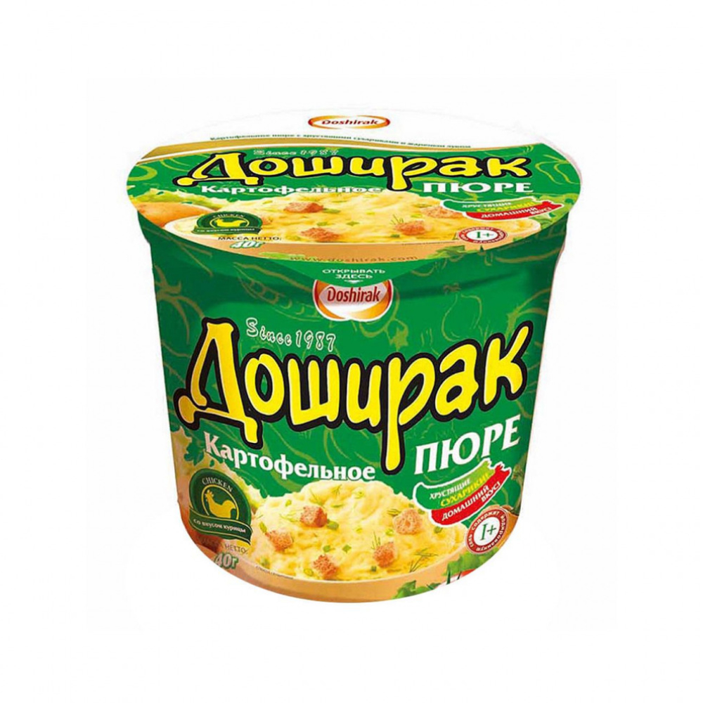 Картофельное пюре Доширак со вкусом Курицы, 40 г