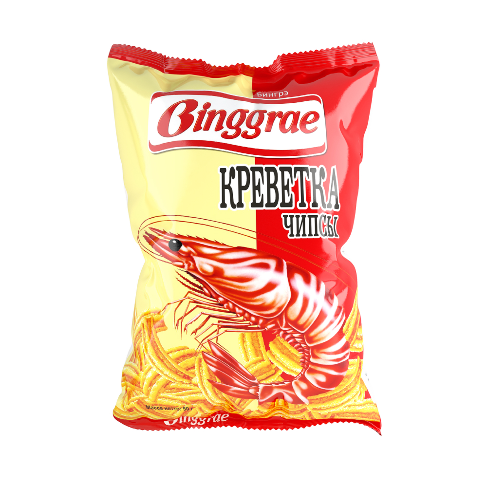 Чипсы Binggrae со вкусом креветки, 50 г