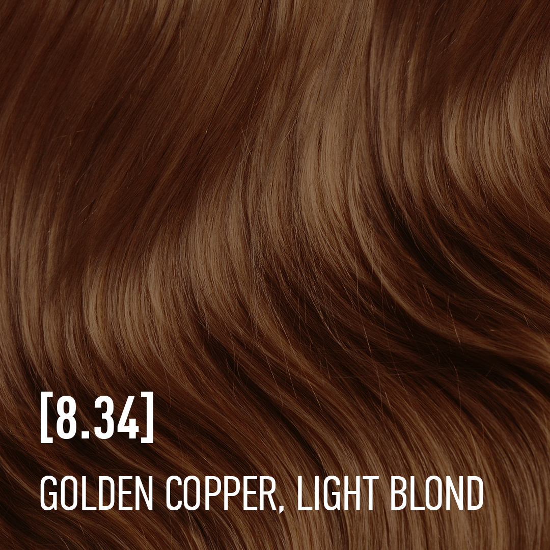 8.34 золотисто-медный светлый блонд GOLDEN COPPER LIGHT BLOND, 100мл