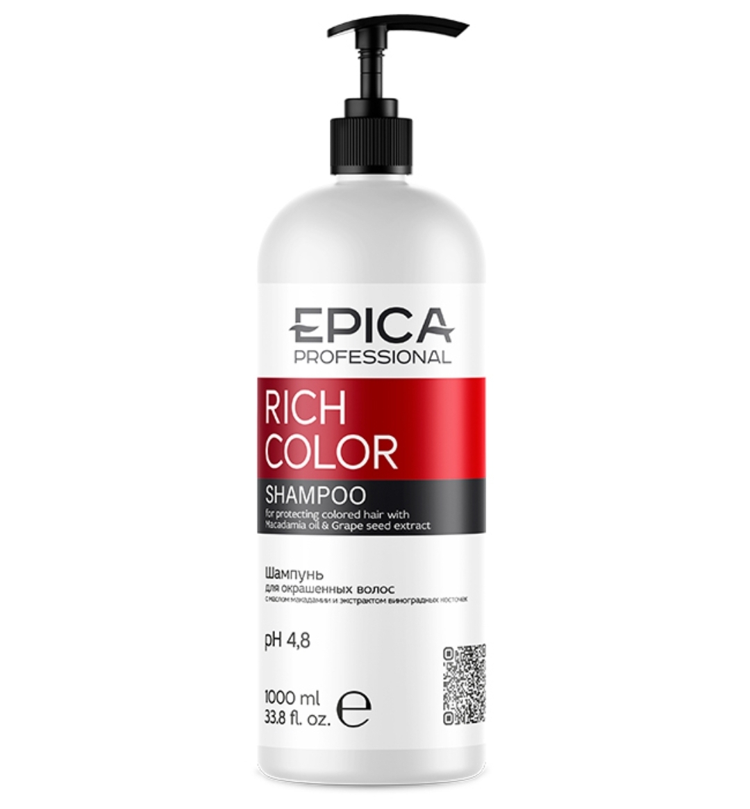 Шампунь д/окраш волос 1л. EPICA Professional Rich Color