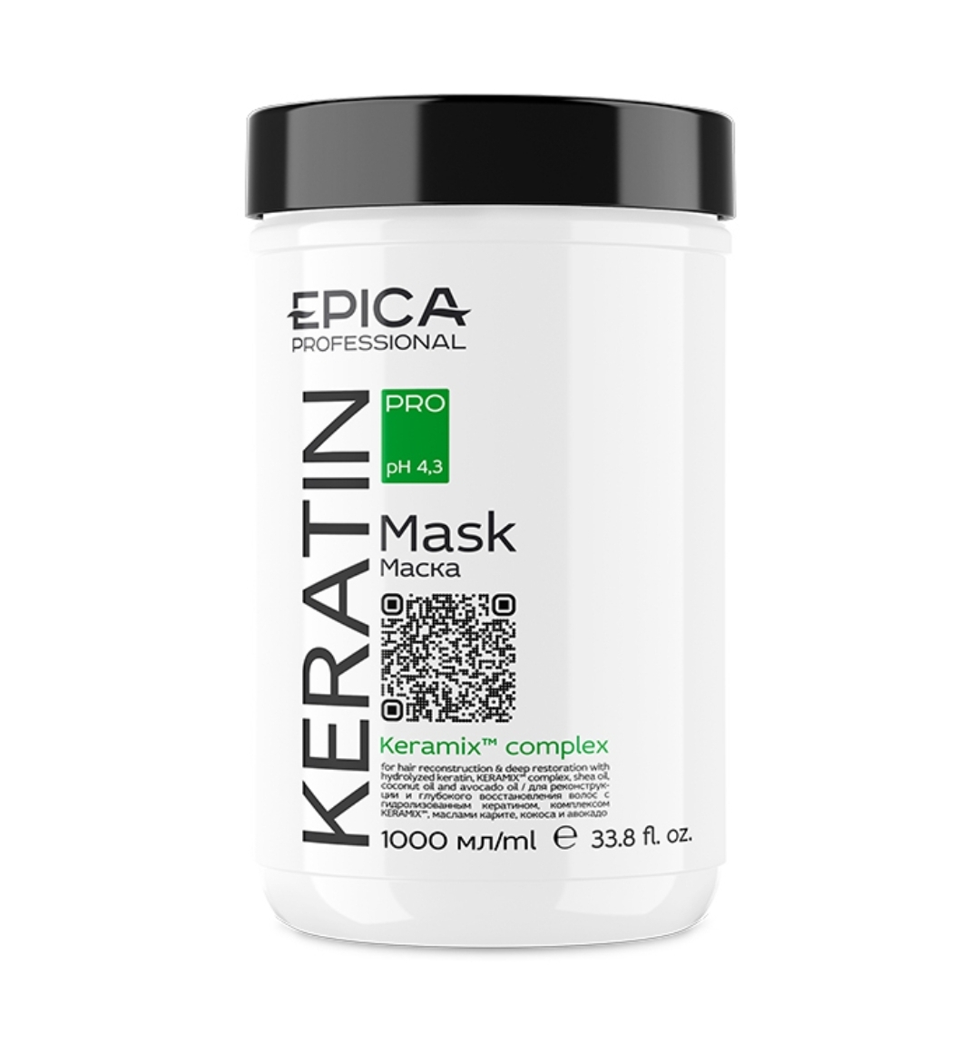 Маска д/реконструкции волос 1л. EPICA Professional Keratin PRO