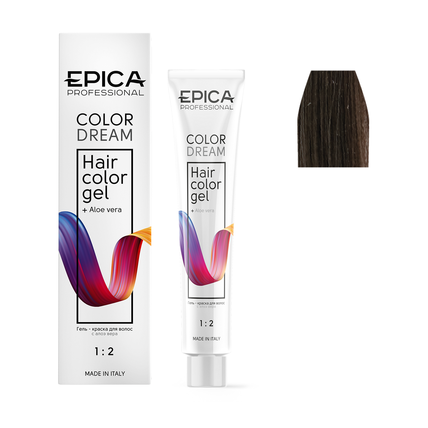 7.71 EPICA Professional COLORDREAM Гель-краска русый шоколадно-пепельный, 100 мл.