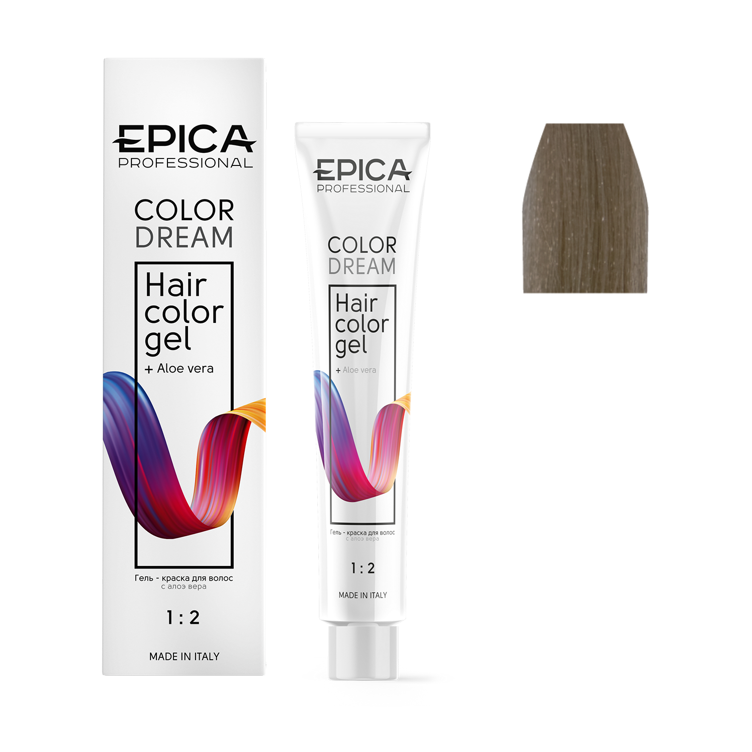 10.71 EPICA Professional COLORDREAM Гель-краска светлый блондин шоколадно-пепельный, 100 мл.