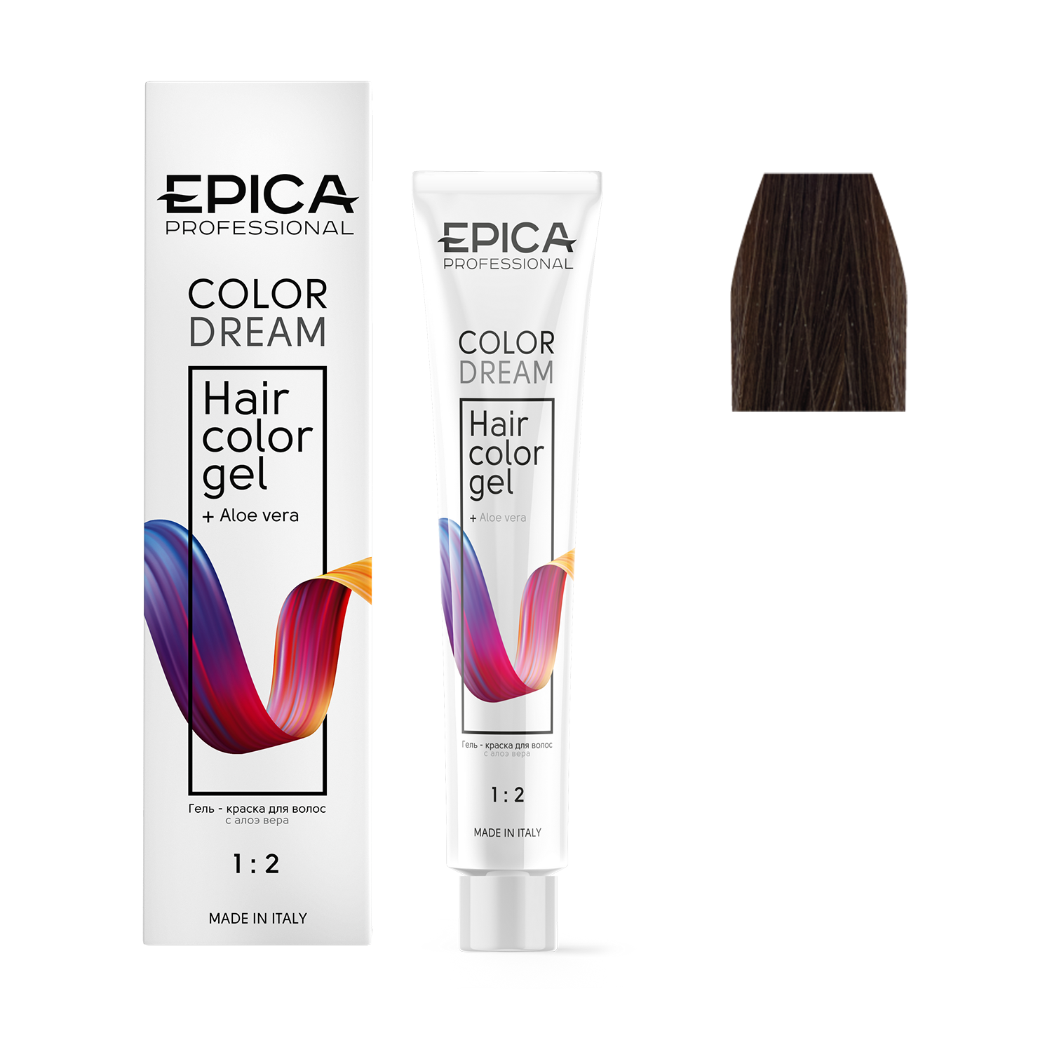 7.73 EPICA Professional COLORDREAM Гель-краска русый шоколадно-золотистый, 100 мл.