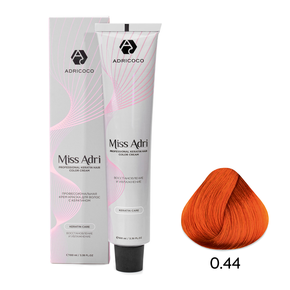 0.44 Крем-краска для волос ADRICOCO Miss Adri, Медный 100мл