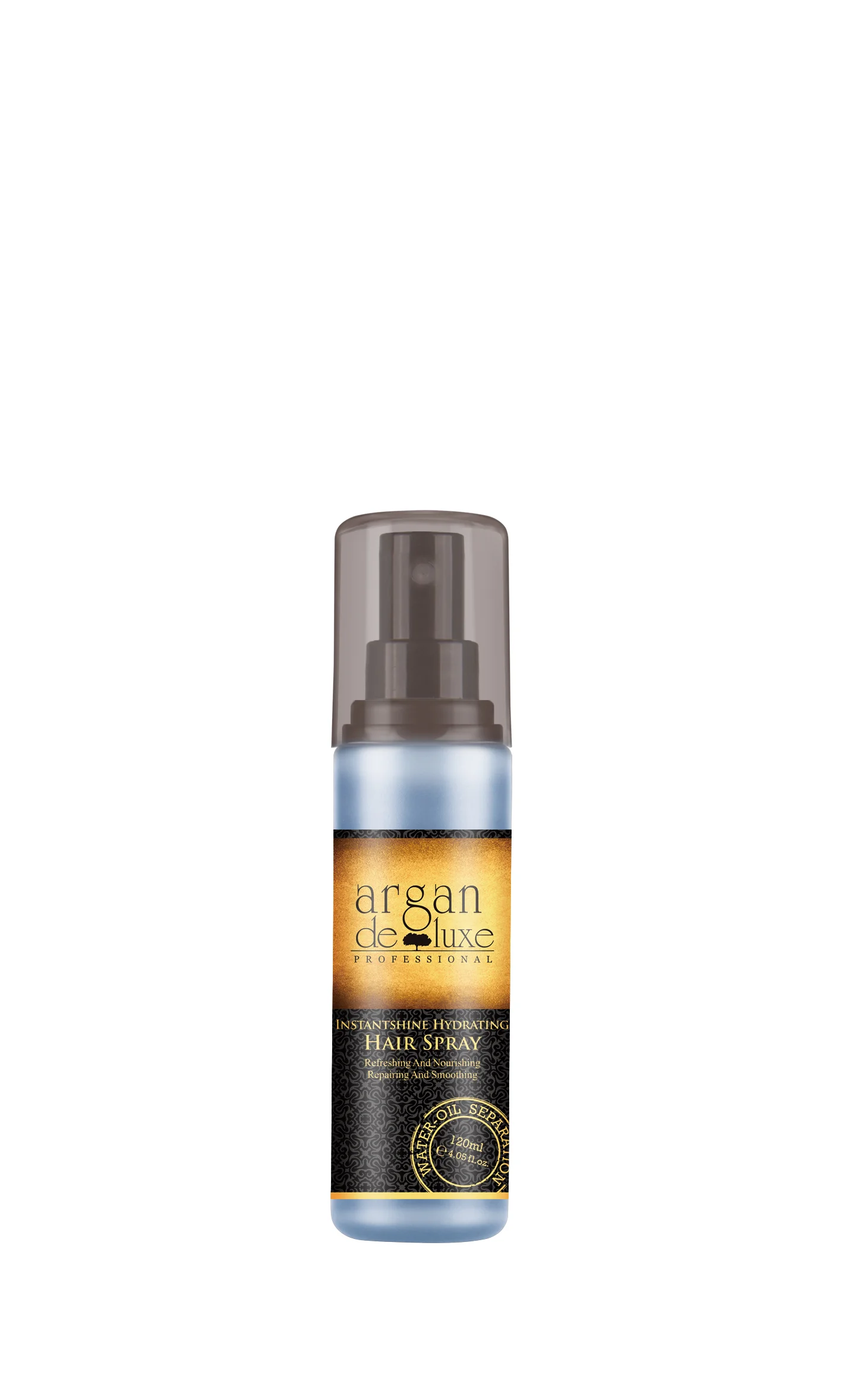 (М) ИНТЕНСИВНЫЙ УВЛАЖНЯЮЩИЙ ДВУХФАЗНЫЙ СПРЕЙ / Argan de luxe Instant Hydrating Hair Spray (oil-water) 120мл