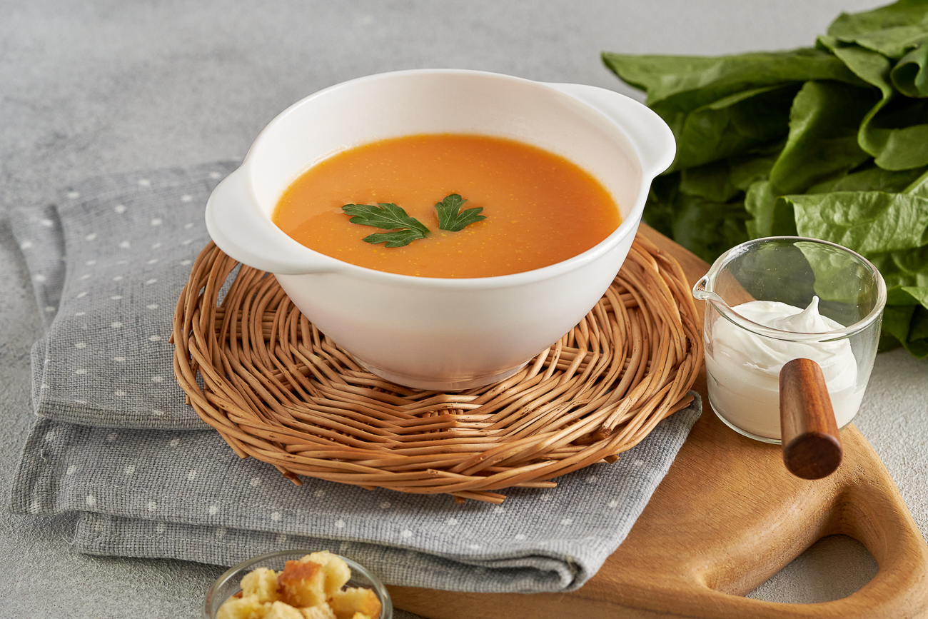 Суп-пюре "Овощной" с гренками 250 г