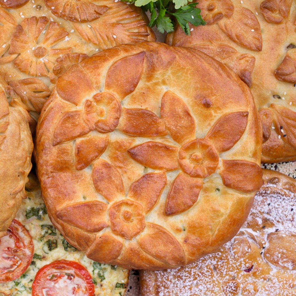 Пирог мясной с фаршем и рисом