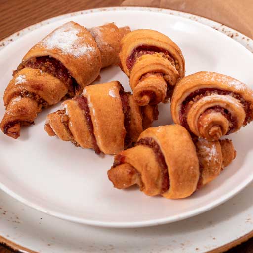 Рогалики с джемом и грецким орехом ТМ Эльйон 0,200г, шт