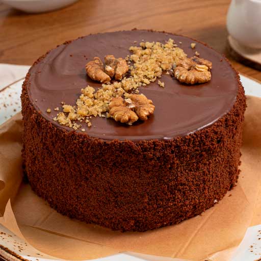 Торт Карамельный с грецким орехом