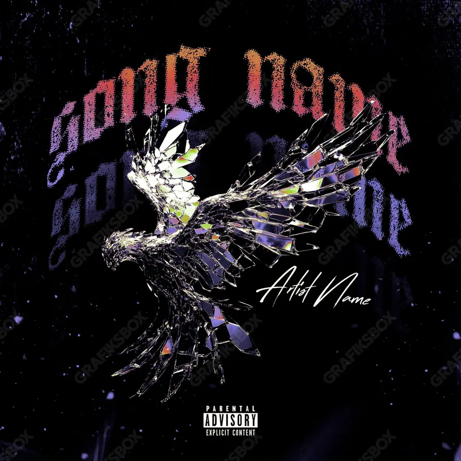 Portada de álbum prediseñada «Fenix Glazed» — un motivo con carácter propio, en una gama en blanco y negro