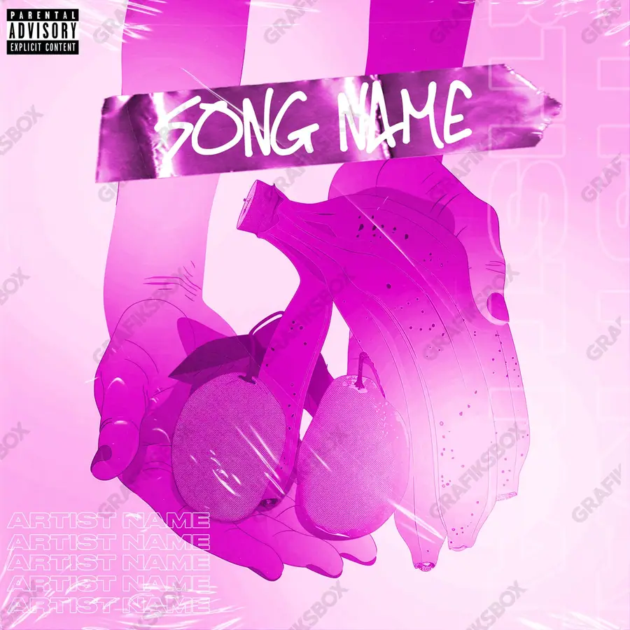 Готовая обложка для трека «Juegos» — яркий кадр, в розовых тонах