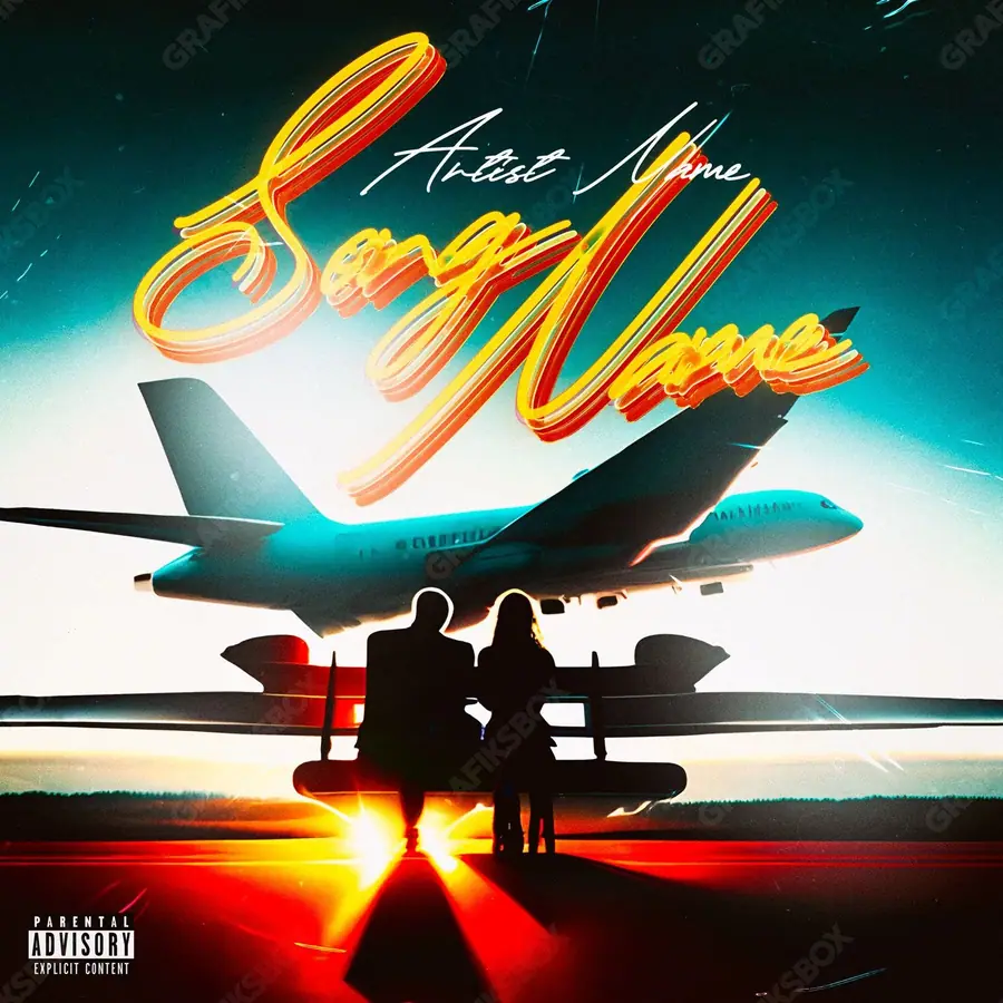Portada de álbum prediseñada «Travelers» — un motivo con carácter propio, en matices anaranjados