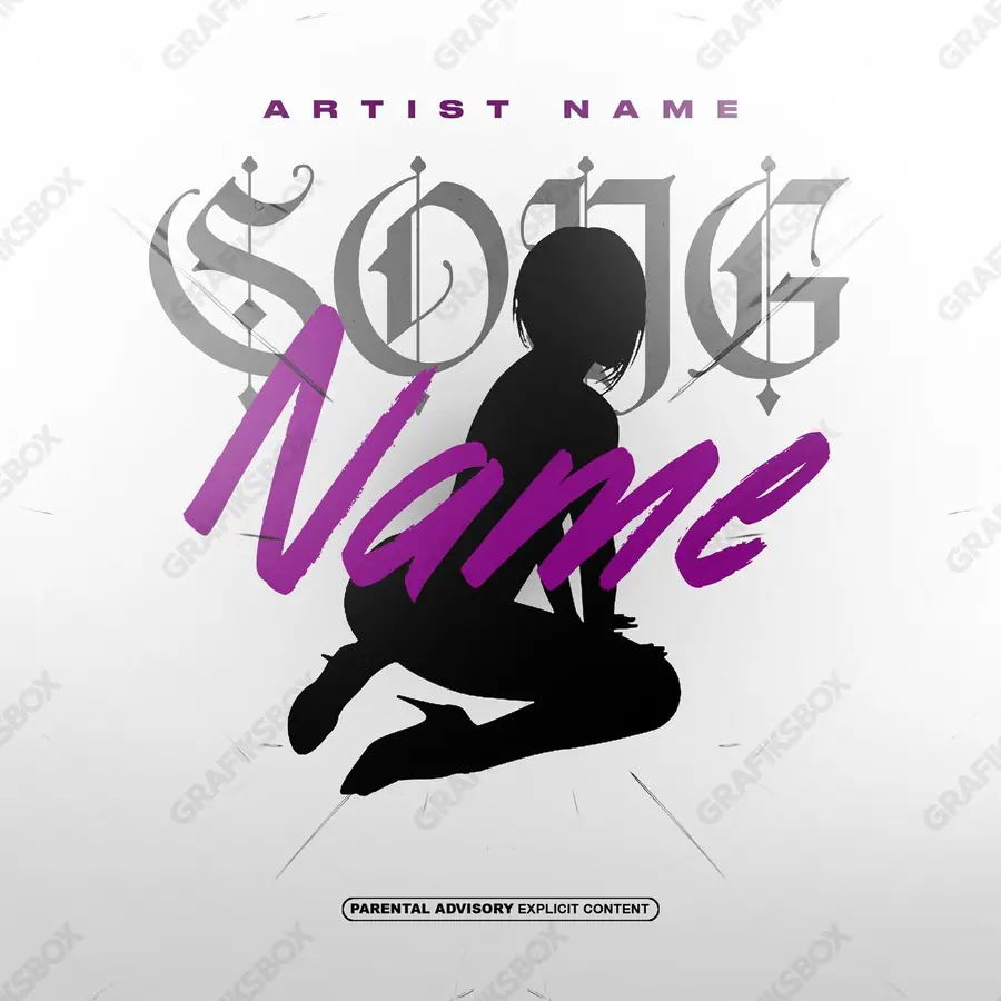 Premade album cover “This Night” — a dark frame where light works in single points in a monochrome palette