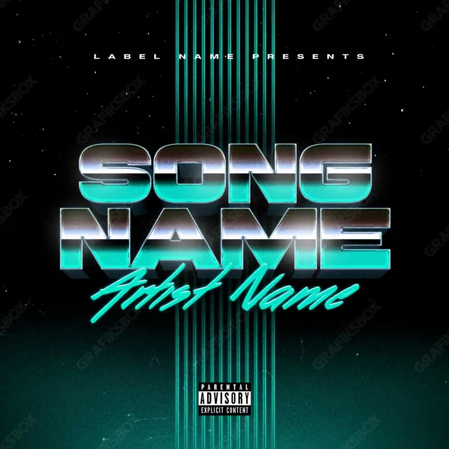 Premade album cover “Fast” — a frame that refuses to sit in one category in cool blue tones