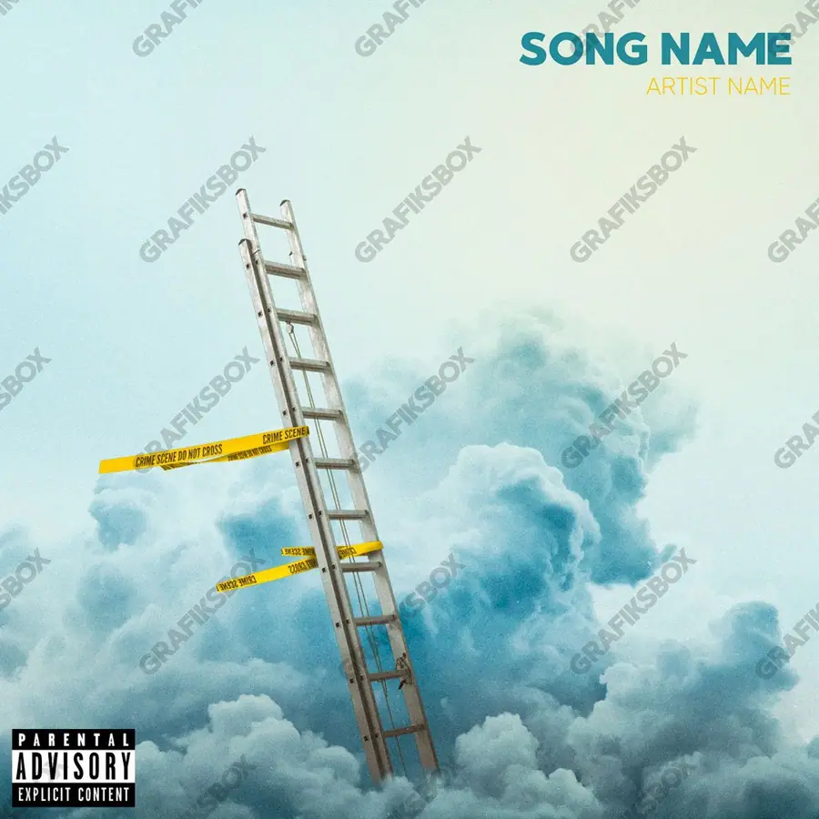 Portada de álbum prediseñada «Ladder» — un motivo con carácter propio, en una gama azul