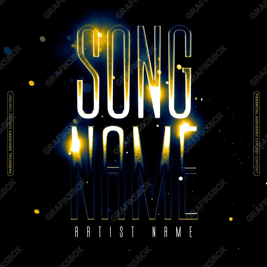 Premade album cover “Sparkz” — a frame that refuses to sit in one category in a gold palette