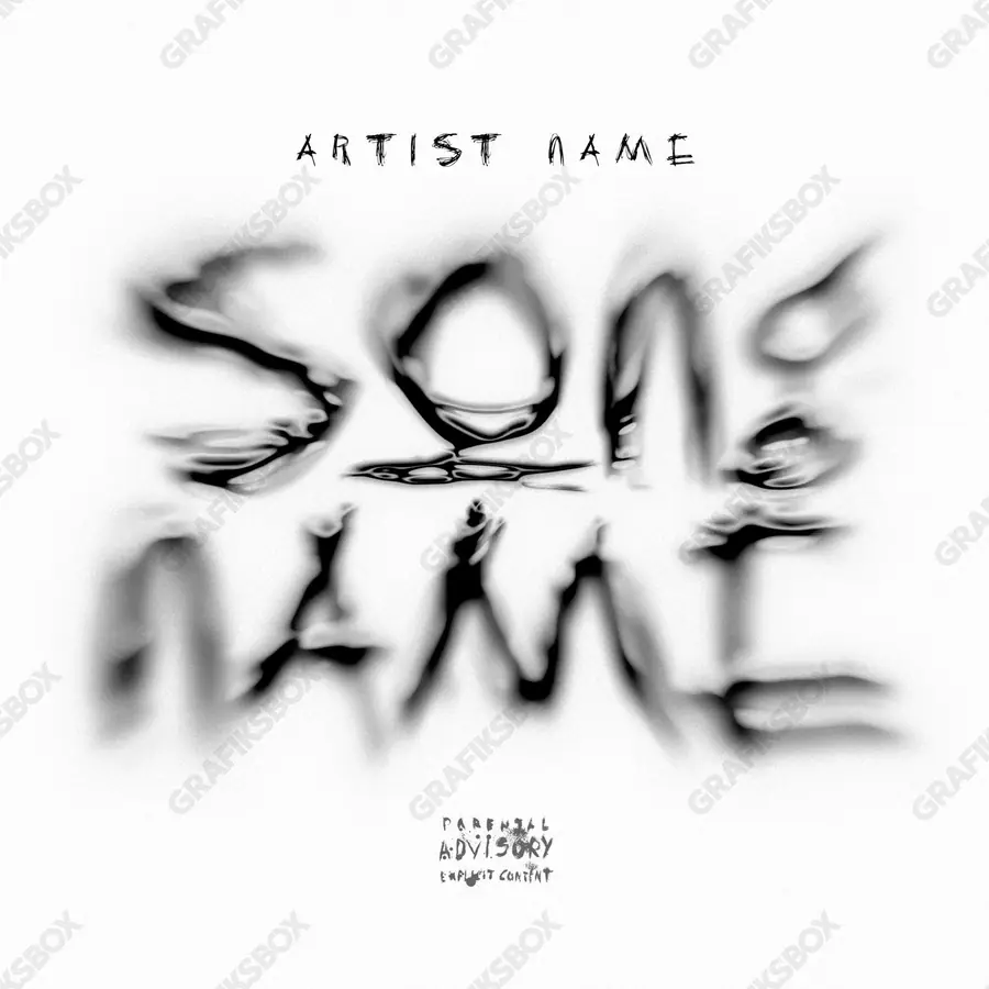Premade album cover “Punishment” — a frame that refuses to sit in one category in a black and white palette