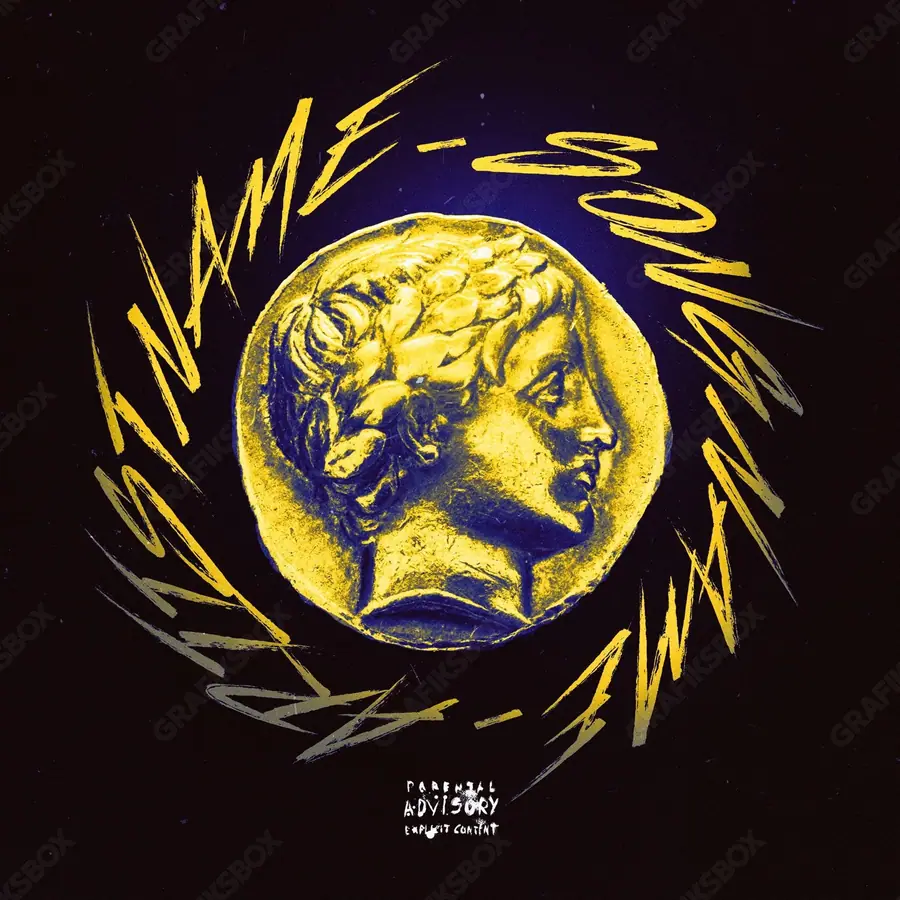 Portada de álbum prediseñada «Young Cesar» — un motivo con carácter propio, en tonos dorados cálidos