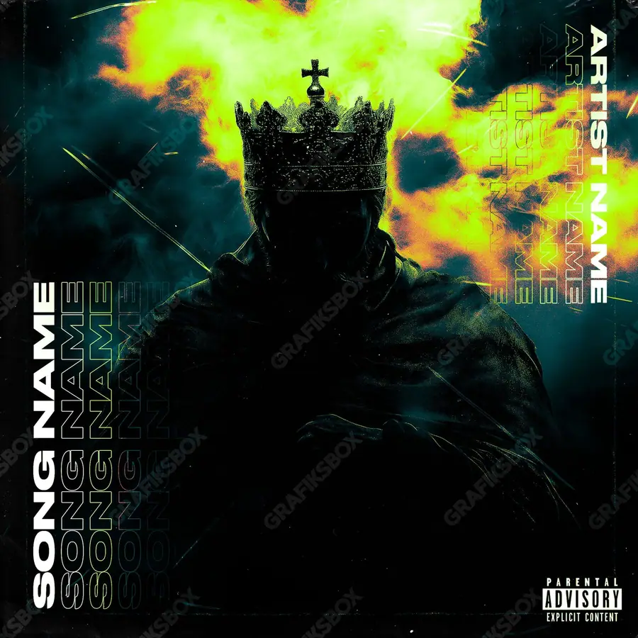 Portada de álbum prediseñada «My Imperator» — una idea visual original sin equivalente cercano en el catálogo, en una gama verde