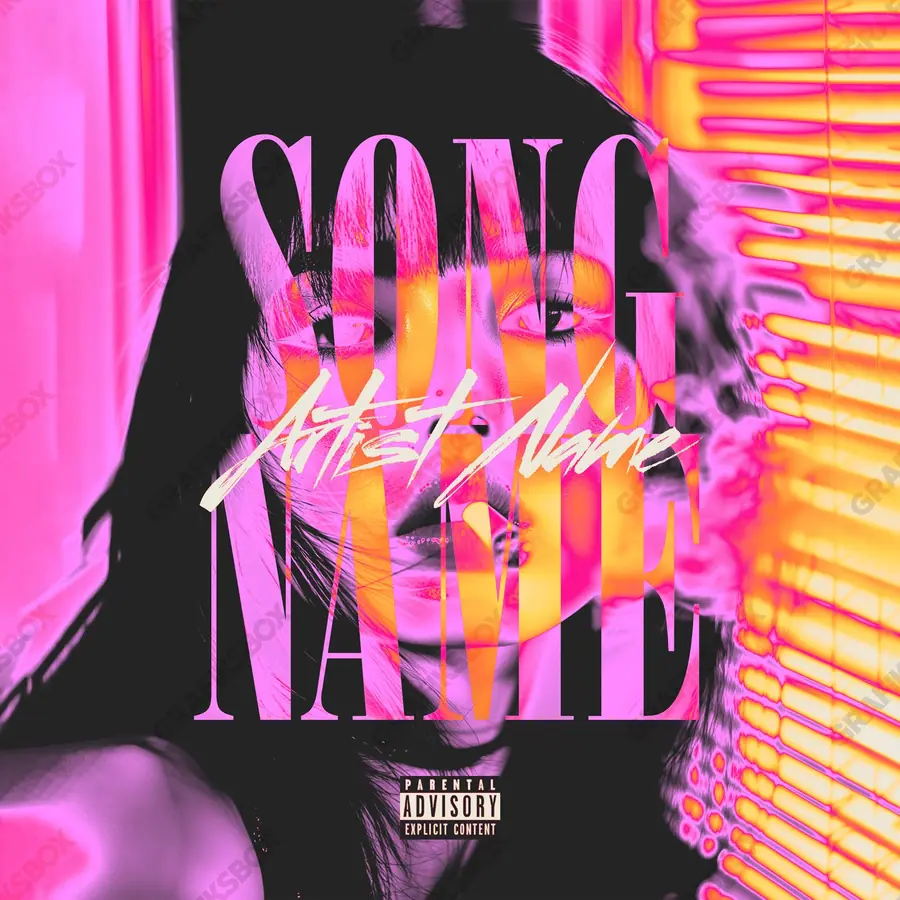 Premade album cover “From Jap” — an original visual idea with no close match in the catalogue in pink shades