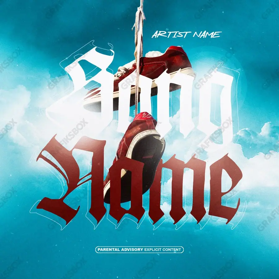 Portada de álbum prediseñada «Memories» — un encuadre surrealista con su propia lógica del espacio, en tonos azules fríos