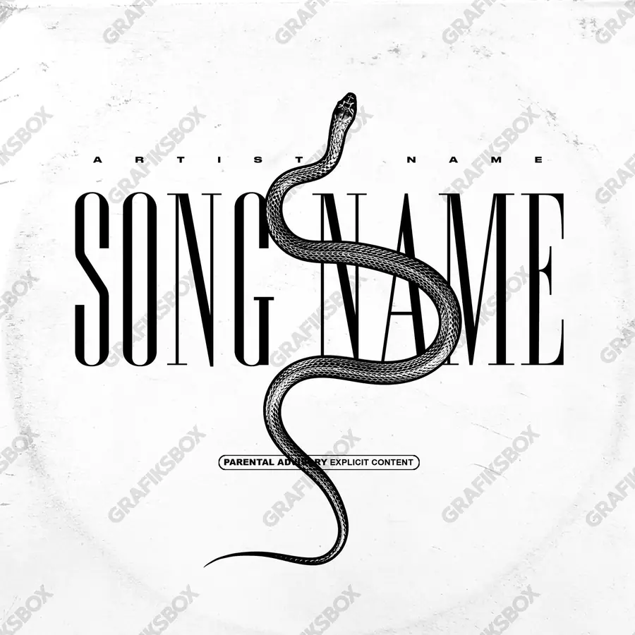 Premade album cover “Crawl” — a frame that refuses to sit in one category in a monochrome palette