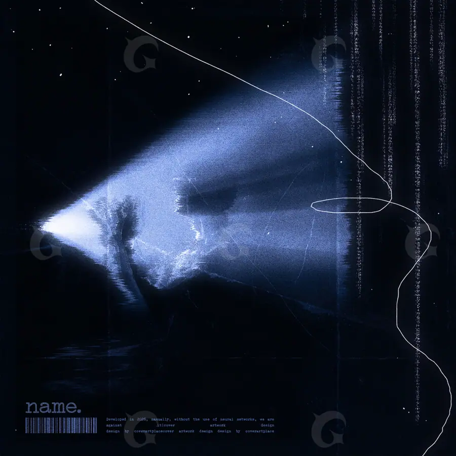 Обложка для трека «Night Beam» — ночная сцена с глубокими тенями в холодных синих тонах