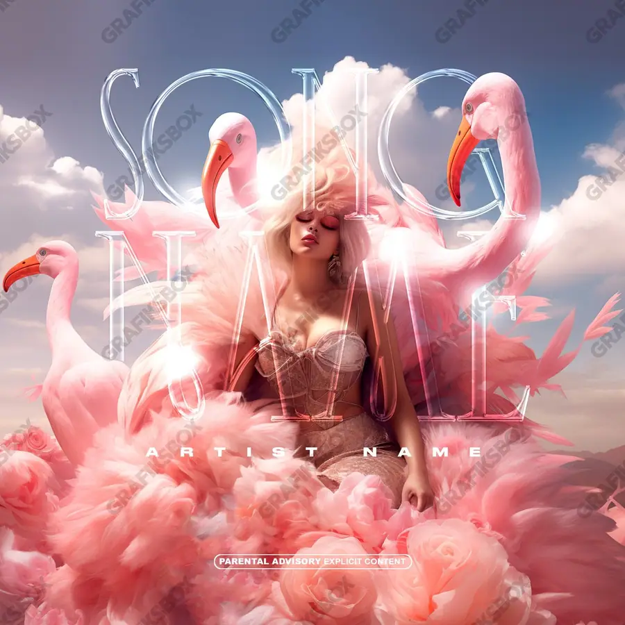 Купить обложку для трека «Storks» — яркий кадр, в красных тонах
