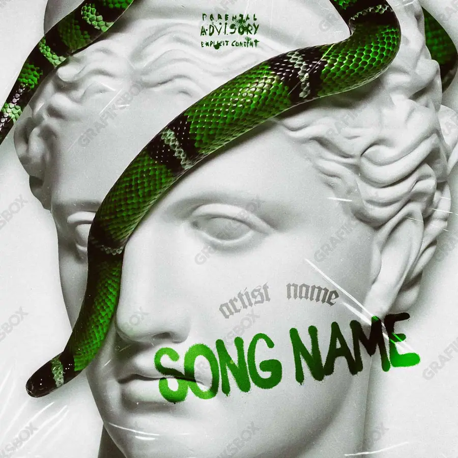 Premade album cover “Wild Green” — a frame that refuses to sit in one category in a green palette