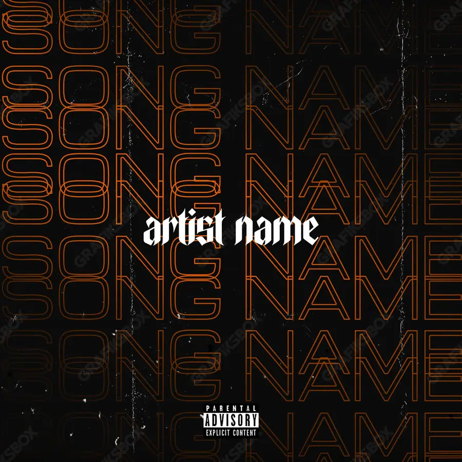 Premade album cover “Wely” — a frame that refuses to sit in one category in orange shades