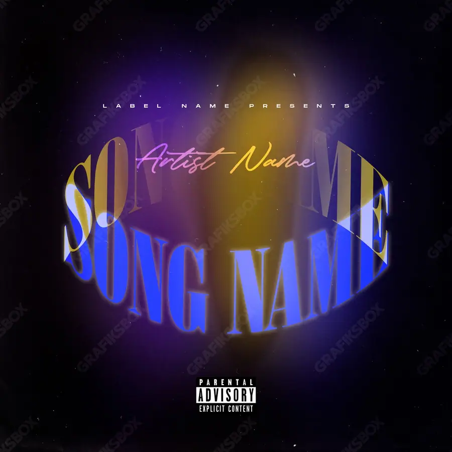 Portada de álbum prediseñada «Majo» — una idea visual original sin equivalente cercano en el catálogo, en una gama azul